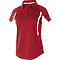 LADIES' S/S AVENGER POLO WHITE/GREY Front Angle Left